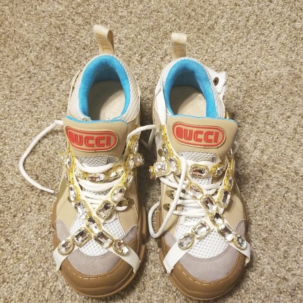 Gucci Flashtrek Jeweled Sneakers